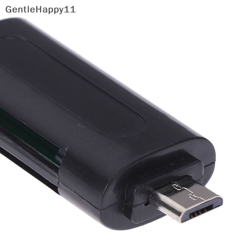 Gentlehappy al otg usb 2.0 Adaptor memory card reader Untuk Handphone tf t-flash id