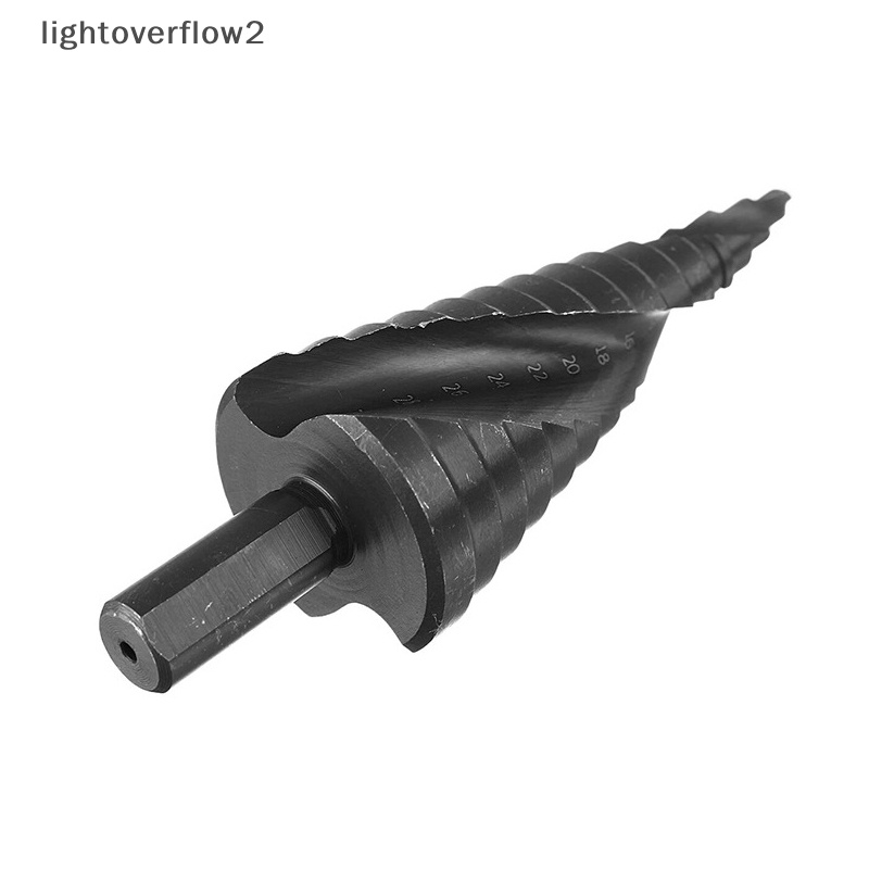 [lightoverflow2] 3pcs/set 4-32MM HSS Cobalt Stepped Drill Bit Set Lubang Spiral Nitrogen [ID]