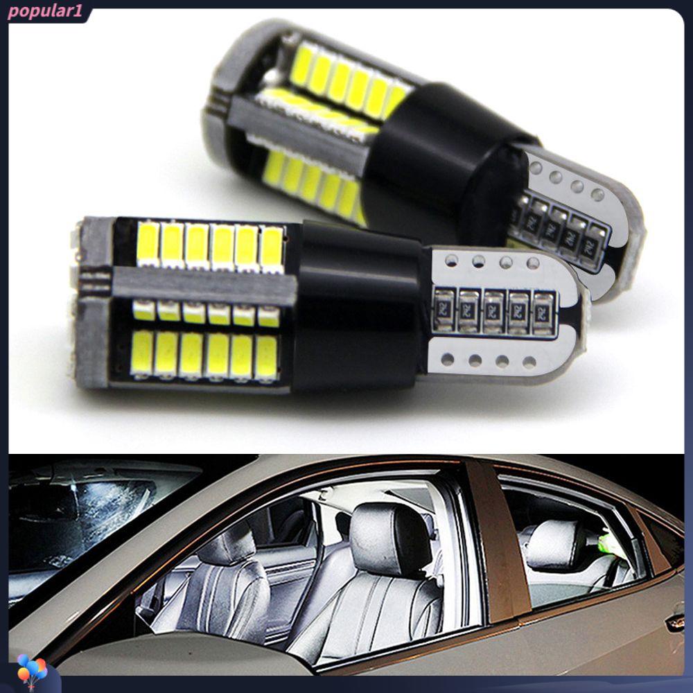 Populer 2pcs Lampu Plat Lampu Bohlam Cahaya Putih 12V LED 301457smd Dome Map