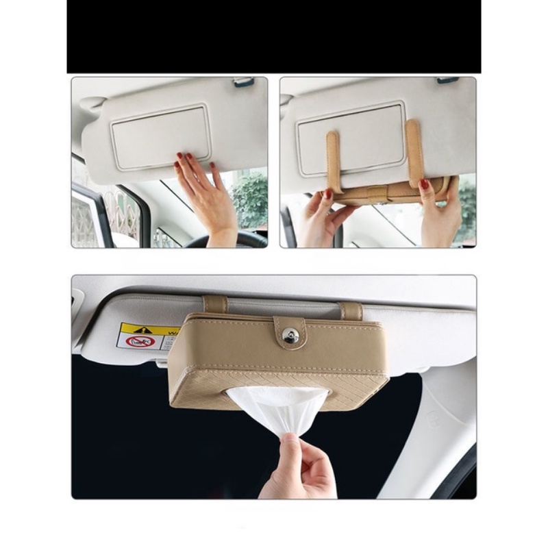 【COD】Tempat Tissu Mobil Gantung/Kotak Tissue Mobil Multifungsi/Kotak Tissue Kulit Mobil/Kotak Tissue Mobil Kulit