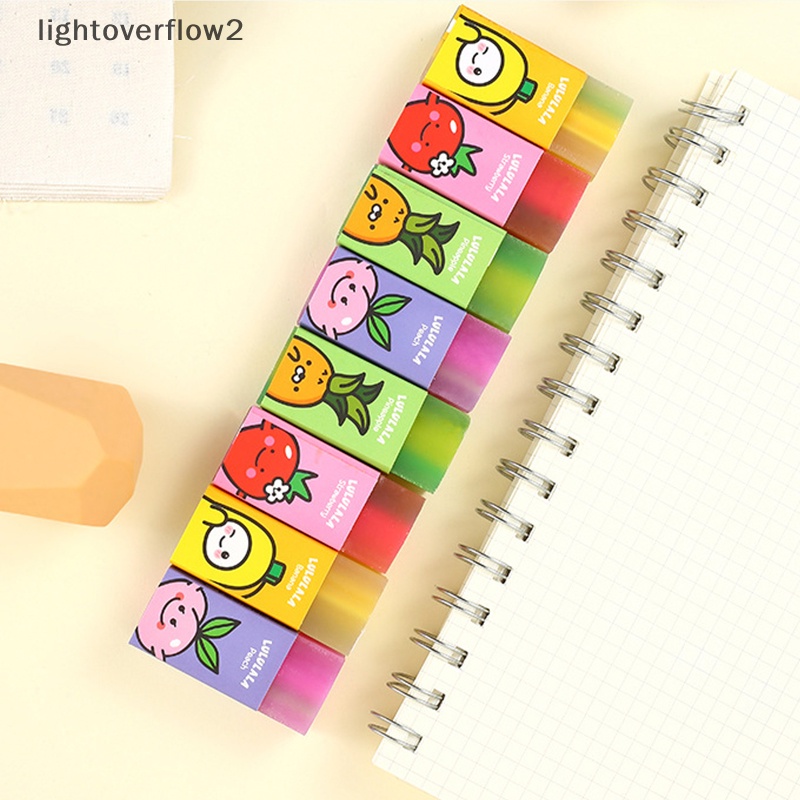 [lightoverflow2] Random Cute Fruit Eraser Wrig Drawing Less Crumb Rubber Pencil Eraser Hadiah Siswa Hadiah Promosi Alat Tulis Erasers [ID]