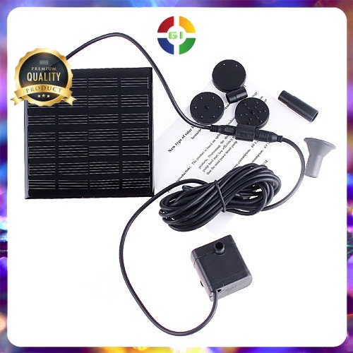 Air Mancur Kolam Tenaga Solar Matahari 7V 1.12W 150L/h Black