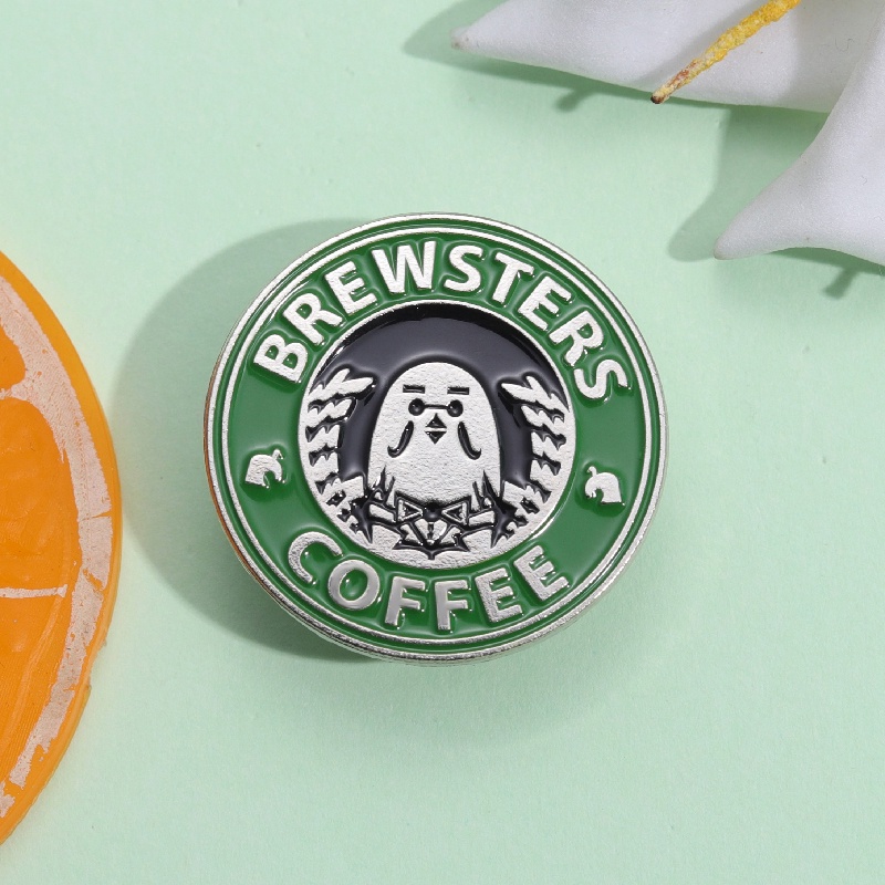 Kreatif Kartun Brewsters Enamel Bros Lucu Kopi Kucing Pin Lencana Kerah Bros Perhiasan Aksesoris Hadiah