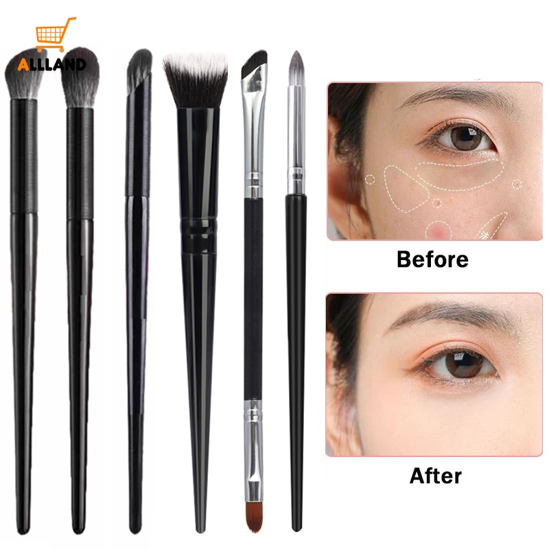 Kuas Concealer Wajah Profesional/Kuas Concealer Bawah Mata/Kuas Makeup Buffer Detail Eyeshadow Mini Untuk Wanita