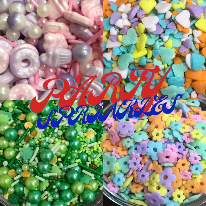 

ANEKA TRIMIT GULA TABUR SPRINKLE 20 GR - CAKE DECORATION PARTY THEMED SPRINKLES