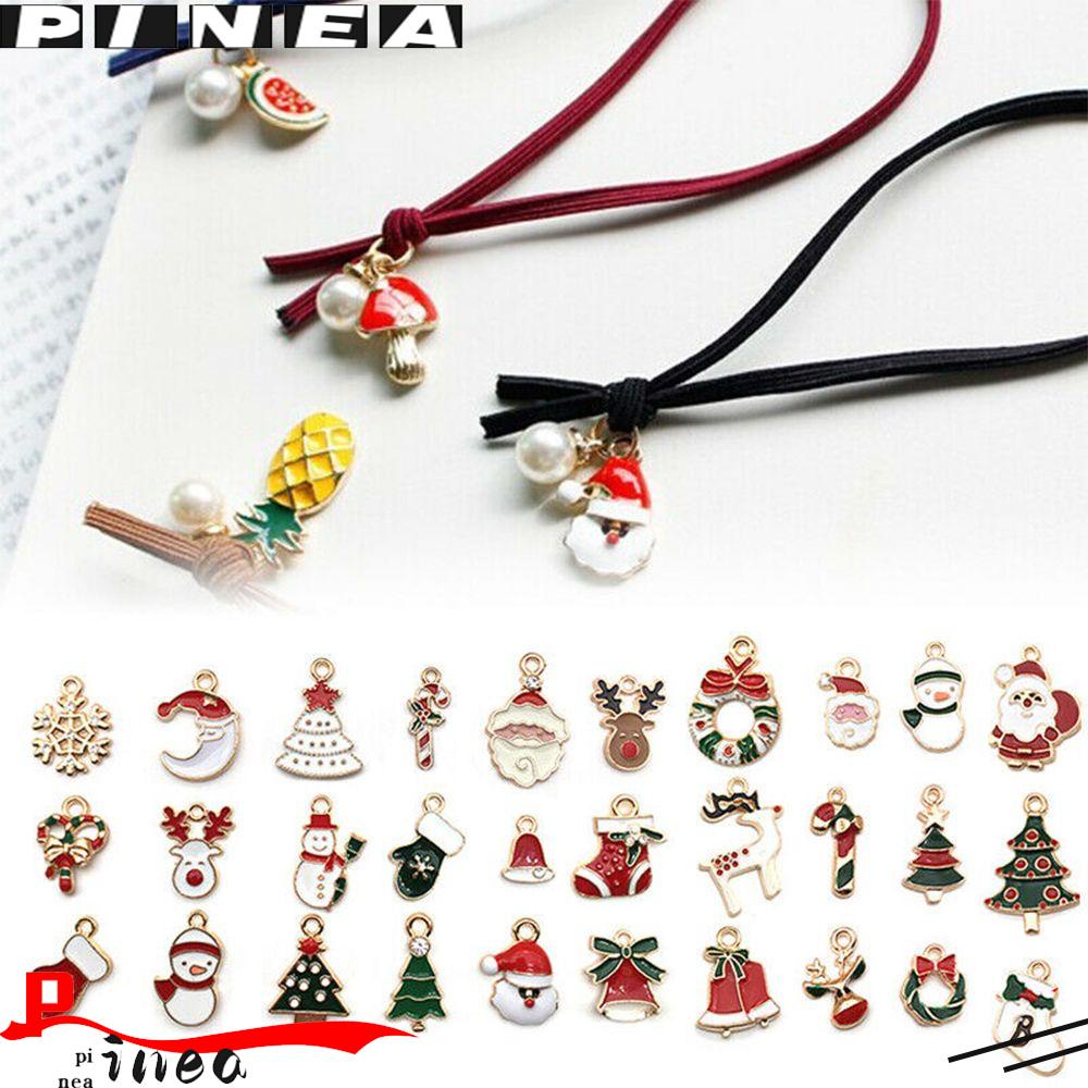 PINEAPPLE 38Pcs / Set Christmas Pendant Charms Jewelry Making Craft Bracelet