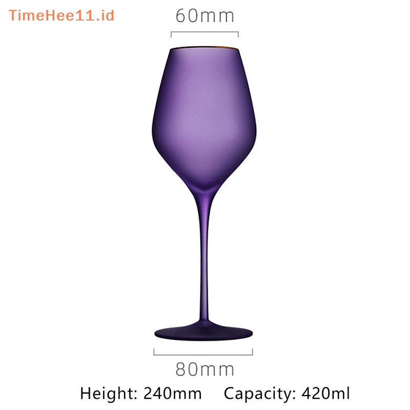 Timehee 1Pc Frosted Crystal Champagne Cup Gelas Cocktail Gelas Anggur Merah Goblet ID
