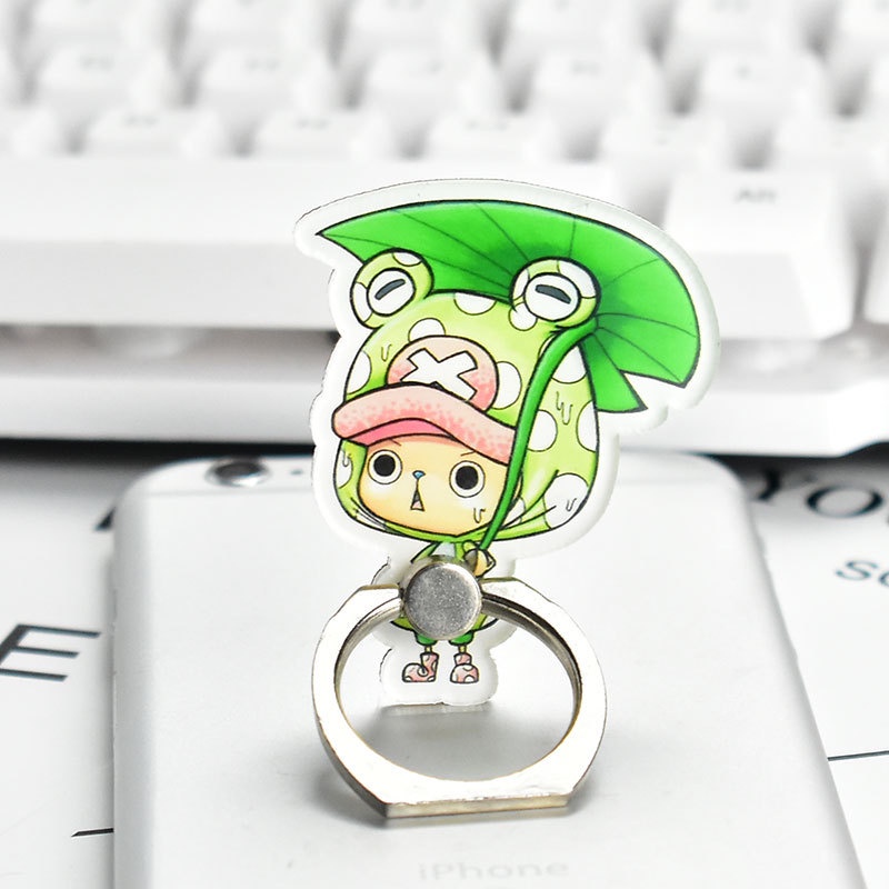 [26Gaya] Koleksi Karakter Kartun Universal Logam Dapat Diputar Akrilik Ponsel Holder Jari Cincin Gesper