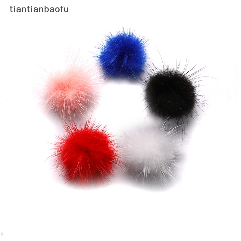 [tiantianbaofu] 10 Pcs Kuku Seni Desain Mini Pom Pom Mink Bulu Bola DIY Pompones Perlengkapan Jahit Butik