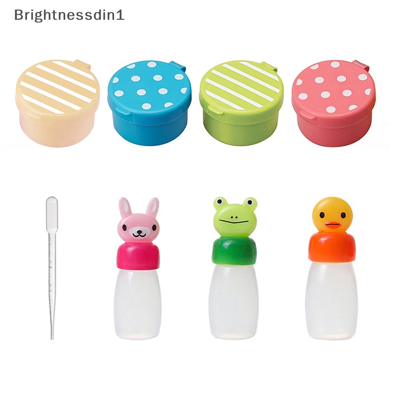 [Brightnessdin1] 1per3/4pcs Botol Bumbu Kecap Mini Salad Dressing Container Sauce Bottle Boutique