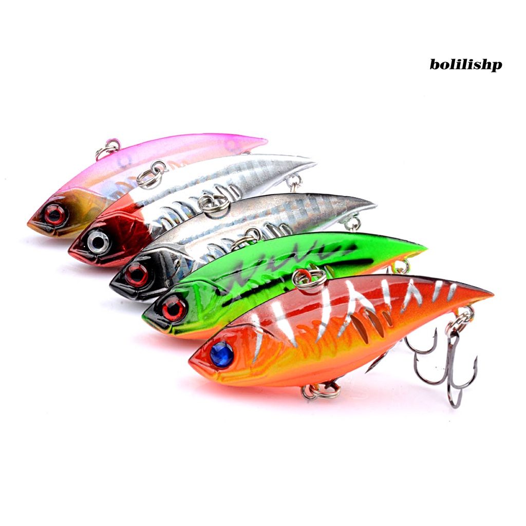 Bo-5pcs 6.8CM/11G Memancing Memikat Cincin Simulasi Manik-Manik 3D Fisheyes Disederhanakan Warna Cerah Menarik Ikan Universal Tenggelam VIB Buatan Umpan Keras Perlengkapan Memancing