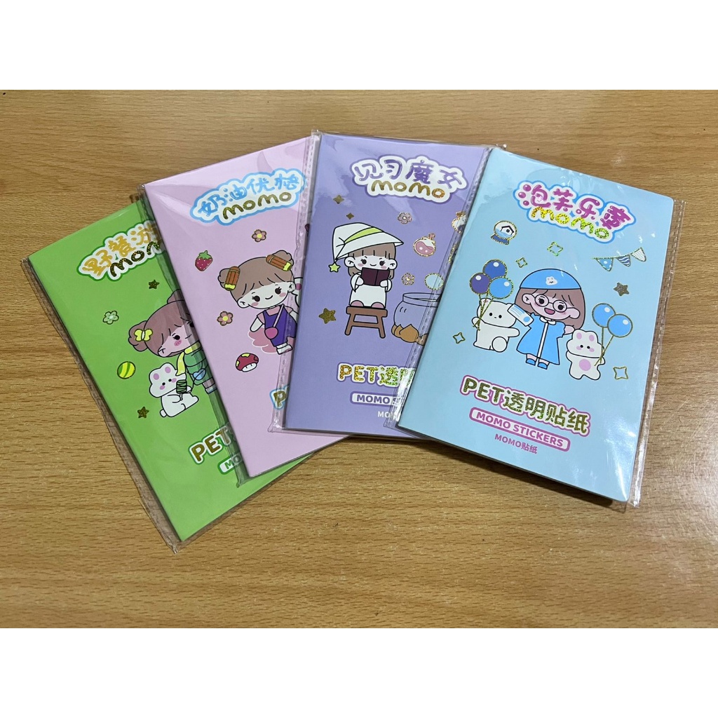 [ ABJ ] Stiker Amplop Momo Stiker 2D ( 1 Book Isi 8 Lembar )