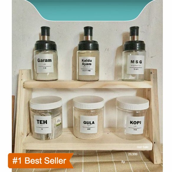 Rak make up/ rak susun kayu/ rak bumbu susun/ rak minimalis/ rak serbaguna/ rak kayu halus