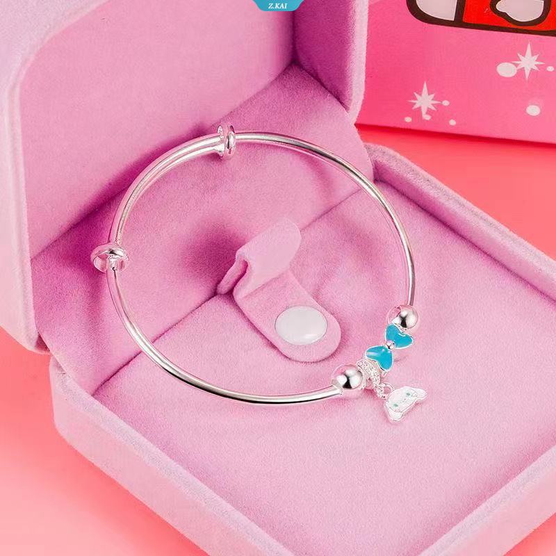 Fashion Korea Baru Kuromi My Melody HelloKitty Cinnamoroll Perak Beruntung Beads Gelang Untuk Wanita Gelang Mewah Desainer Pesta Pernikahan Perhiasan Hadiah [ZK]