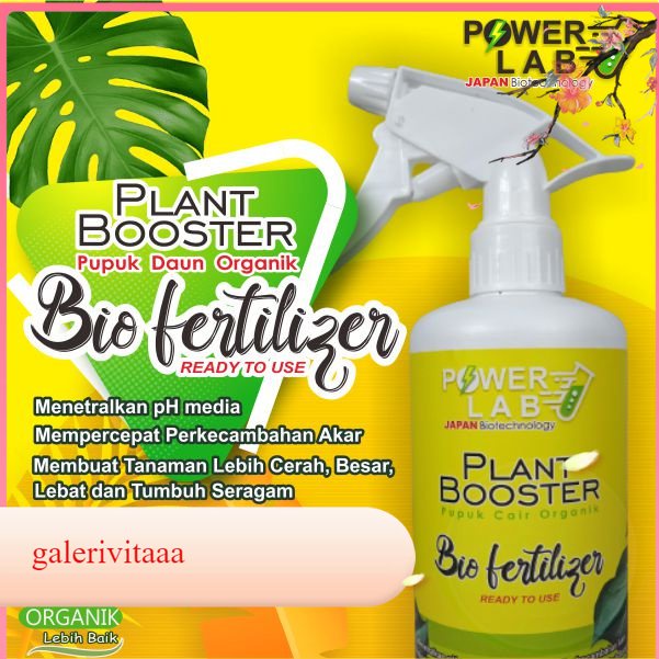 Powerlab Plant Booster Pupuk Cair Vitamin Daun Spray Plant Growth / Serum Penyubur Tanah Perangsang 