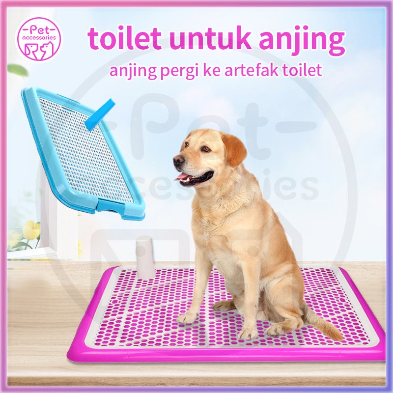 Pet Toilet Training Tray Pee Pad tipe datar anti licin gampang cuci dengan bentuk jaring untuk anjing besar dan kecil