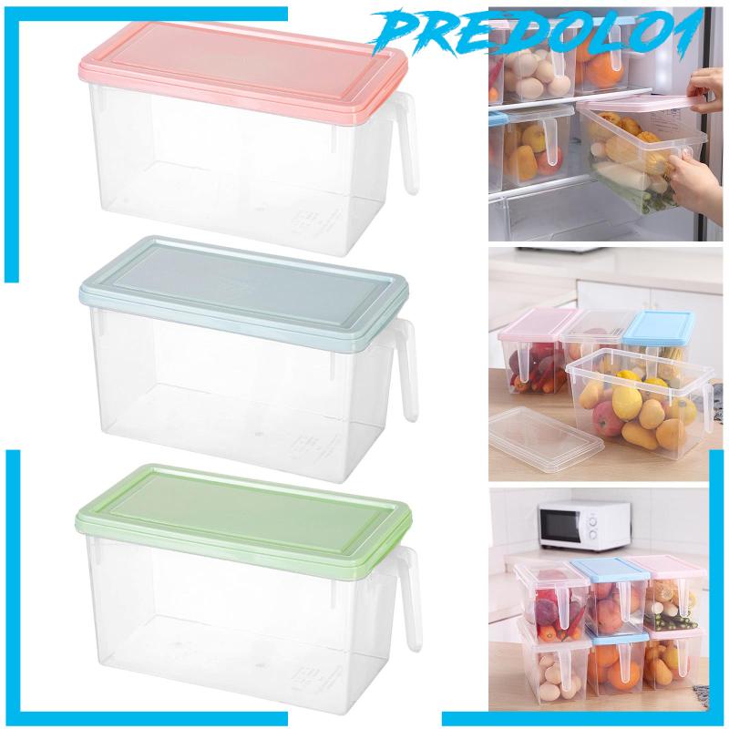 [Predolo1] Fresh Keeping Box Kotak Organizer Kulkas Anti Bocor Untuk Lemari Rak Laci