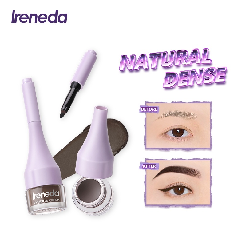 IRENEDA Eyebrow Cream waterproof Tahan Lama eyebrow Gel IR-E01 [emperor]