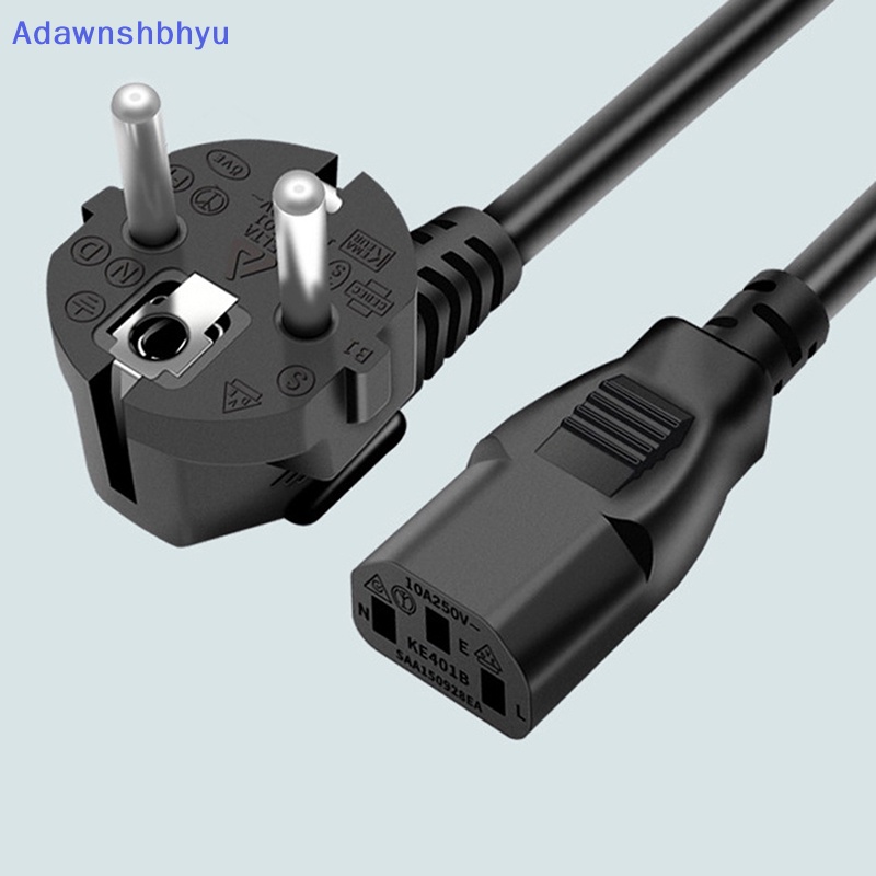 Adhyu Ceret Eropa 2pin AC Bulat EU Plug Kabel Listrik Kettle Cord1/1.5/1.8/3m ID