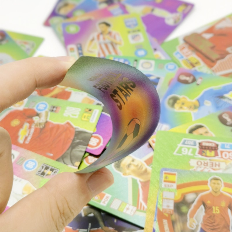 54pcs Kartu Bintang Sepak Bola Warna Mempesona Inggris UEFA Liga Champion LLORIS RONALDO KANTE Fan Game Cards Collection