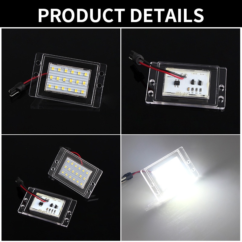 2pcs Canbus Lampu Plat Nomor LED Untuk Volvo 855 1993-1997 V70 XC 1997-2000 Ganti Nomor OEM 9152437,9187329