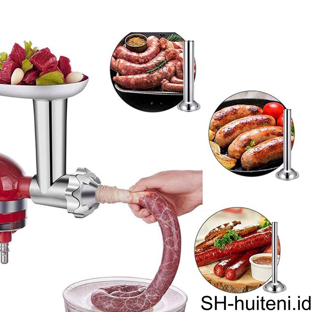 3x Sausage Maker Kit 3ukuran14.19.25mm Untuk Enterprise Stuffer Lard Press