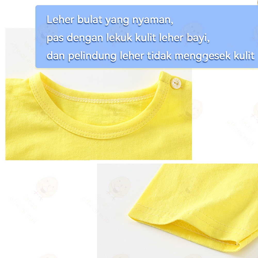 Lacoo Kaos bayi anak 0-3thn Atasan lengan pendek anak kartun Tshirt anak import