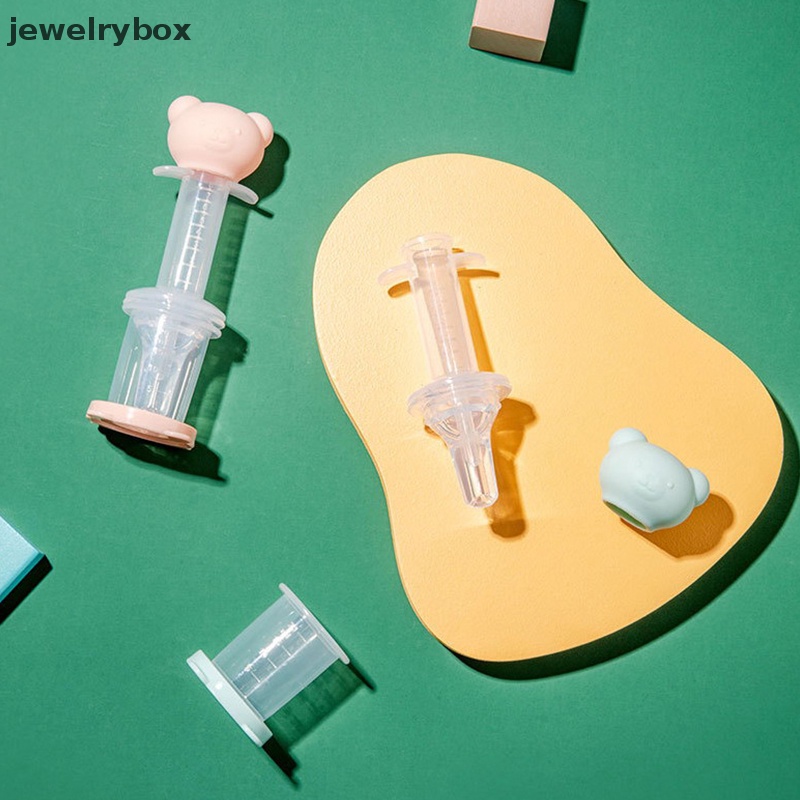 [jewelrybox] Kartun Beruang Baby Newborn Obat Tetes Pencet Jus Buah Dropper Dispenser Dot Aksesoris Bayi Butik