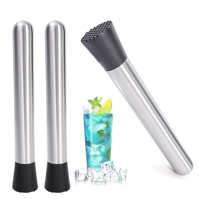 Ice Bar Penghancur Stainless Steel Kualitas Tinggi/Stik Crush Mint Lemon DIY Untuk Pencampuran Cocktail Muddler