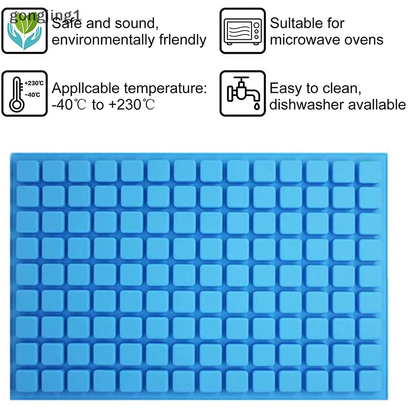 Ggg 126cetakan Permen Persegi Rongga Cetakan Silikon Untuk Permen Keras Coklat Ganache ID