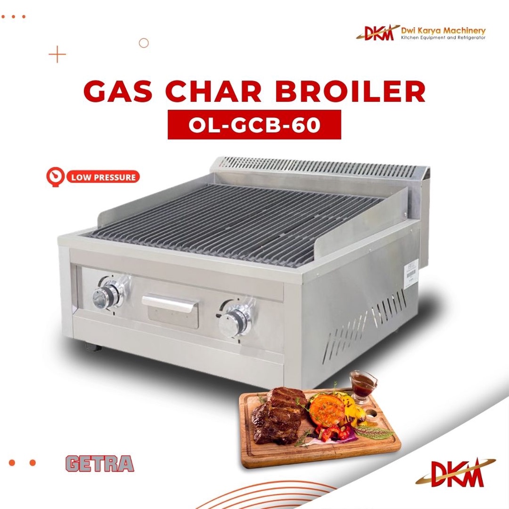 S/S GAS CHAR BROILER GETRA OL-GCB-60 / OL GCB 60