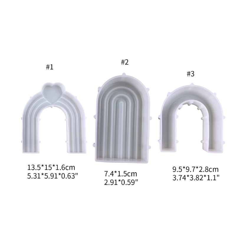 Siy Arch Shaped Silicone Molds DIY Dekorasi Rumah Epoxy Resin Molds Cetakan Ornamen Meja