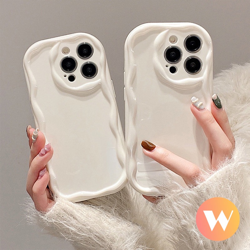 Mewah Halus Simple Cat Air 3D Wavy Curved Edge Casing Glossy Tahan Guncangan Untuk Redmi 10A 10a1 10C A2 POCO M3 9 9T 9A 9C NFC Redmi Note 11s 10s 11 10 10 Pro Max Plus Soft Case