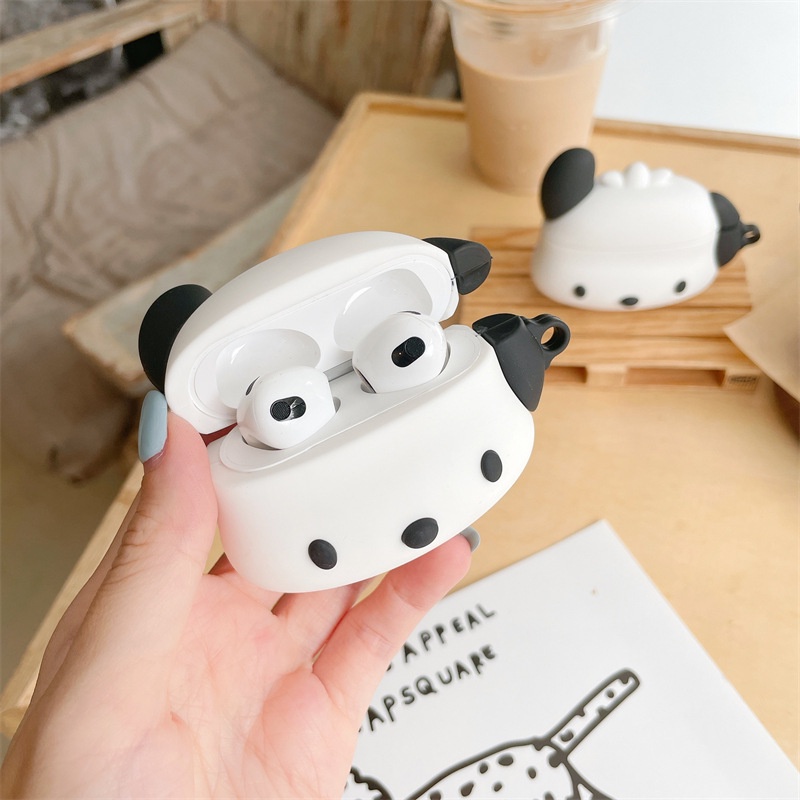 Kartun Lucu Pochacco Pocha Puppy Dog Bluetooth Earphone Pelindung Lembut Silikon Case Anti-Jatuh Cover Untuk Airpods1 2 3 Pro i12 i10 i11 i9s inpods 12 13 Pro i13 Airpods3