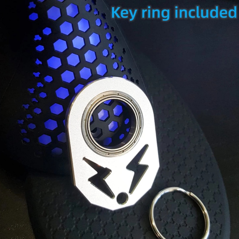 Kreatif Fashion Logam Fidget Spinner Gantungan Kunci Kecemasan Keren Penghilang Stres Terlibat Mainan Keyring Menghilangkan Boredom Hadiah Untuk Dewasa Anak