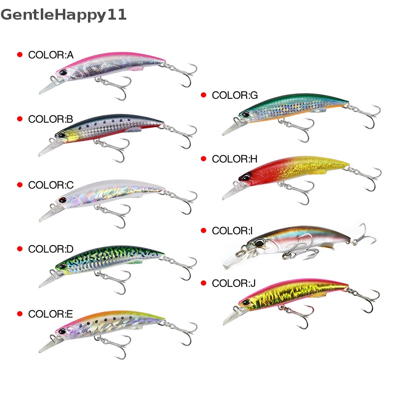 Gentlehappy Minnow 90mm 40g Umpan Pancing Renang Engkol Wastafel bass deep diving lure id