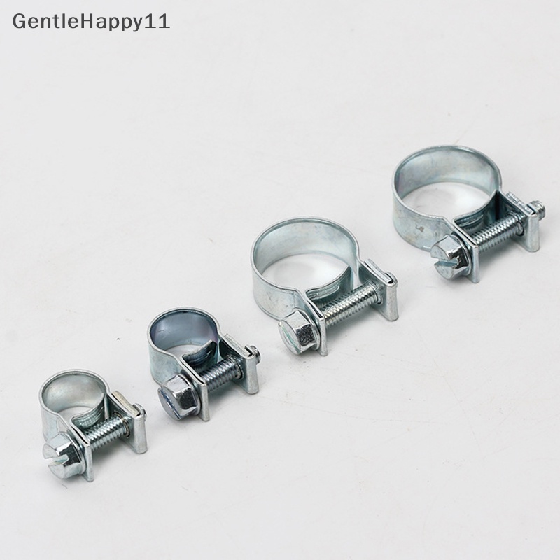 Gentlehappy 10Pcs Klip Selang Bakar Mobil Set Mini Carbon Steel Air Hose Clamp Klip Pipa Bensin id