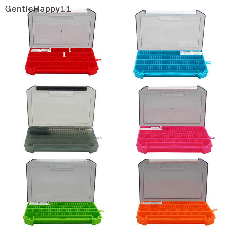 Gentlehappy Fishing Tackle Box Storage Tray Dengan Sekat Removable Umpan Pancing Hooks Case id