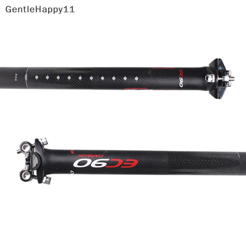 Gentlehappy EC90 3K Matte Full Carbon Fiber Seatpost Kursi Sepeda Jalan Saddle Post Tube New id