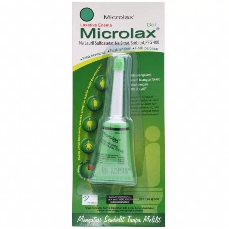 Microlax Gel 5ml / Microlax Pelancar BAB / Microlax - MURAH