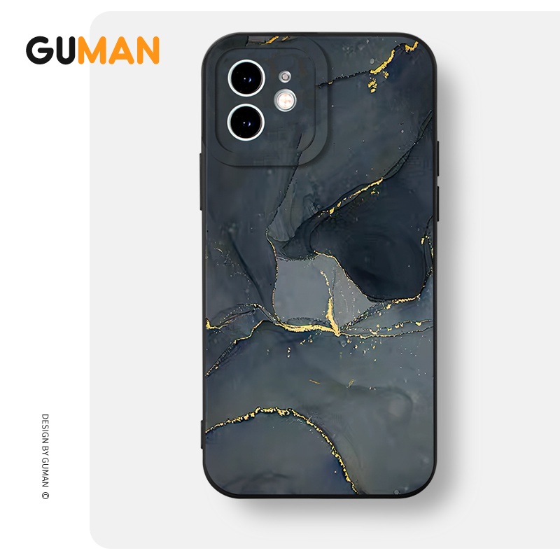 GUMAN Premium Silicone Cute ins Aesthetic cowok Shockproof Case Untuk iPhone Case 14 13 12 11 Pro Max SE 2020 X XR XS 8 7 ip 6S 6 Plus Soft Case HP Casing XYB955