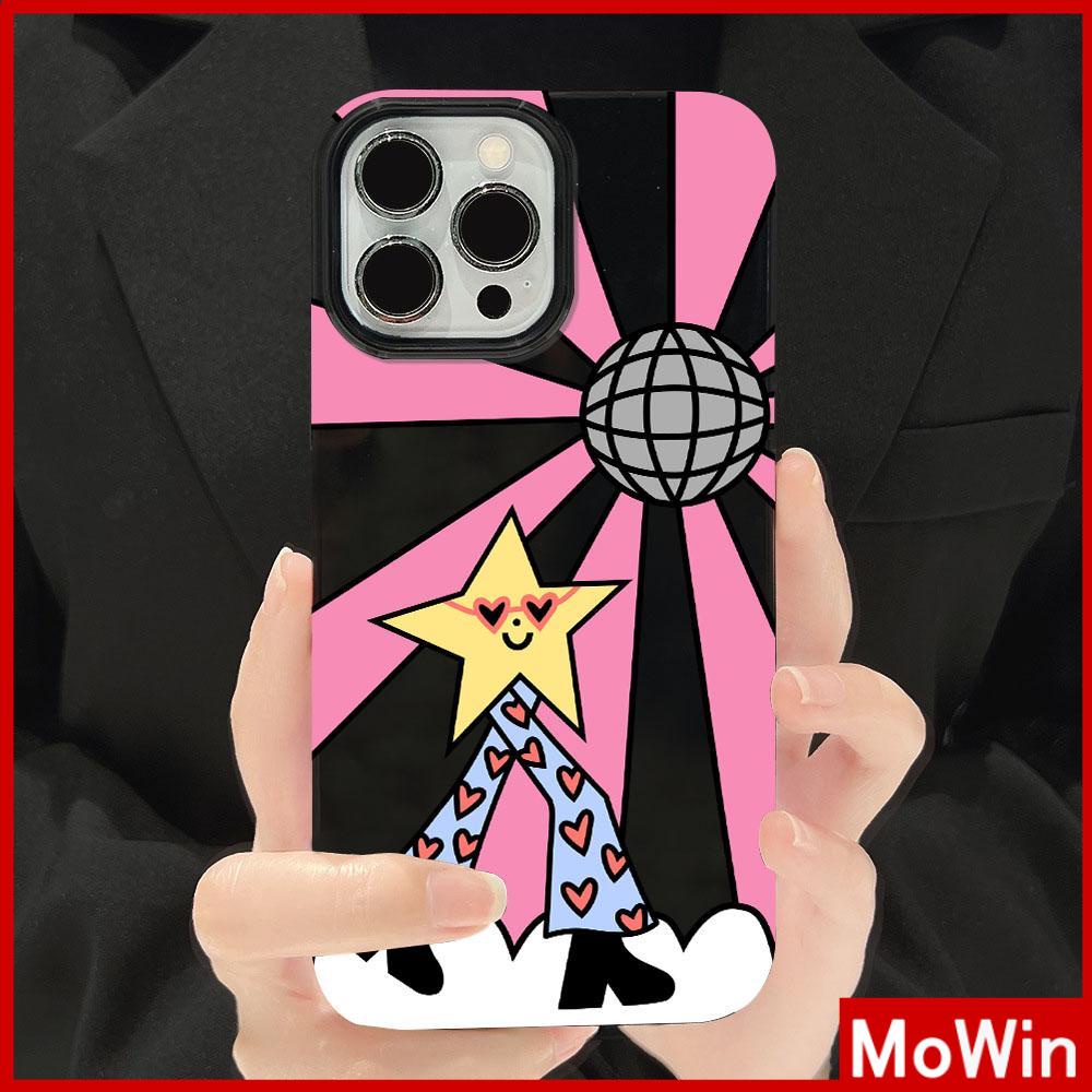 Untuk iPhone 11 iPhone Case Hitam Glossy TPU Soft Case Tahan Guncangan Perlindungan Kamera Lucu Sparkle Bintang Mata Hati Kompatibel dengan iPhone 14 13 Pro max 12 Pro Max xr xs max 7 8Plus