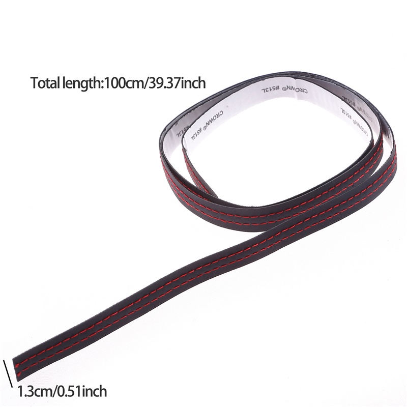 Strip Garis Hias Kepang Bahan Kulit Pu Untuk Stiker Dashboard Pintu  Strip DIY Interior Mobil Universal Flexible Dekorasi Interior Molding Trim