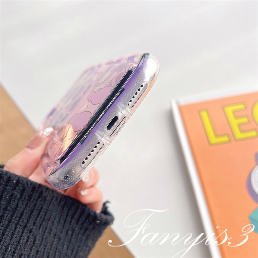 Compatible For IPhone 14 13 12 11 Pro Max X XR Xs Max 8 7 Plus SE 2020 Kompatibel Untuk Stitch Lying Dog Sabun Telepon Case Bening TPU Soft Cover