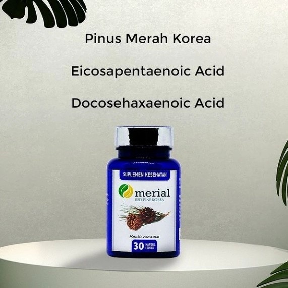 100% ASLI Merial Red Pine Korea - 30 Kapsul -Atasi Hipertensi - Turunkan Kolesterol Dan Menjaga Kesehatan Jantung