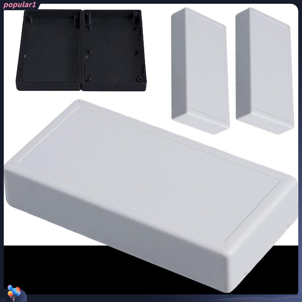 Populer Kotak Proyek Elektronik Kotak Kandang Hitam Putih ABS Plastik Instrumen Case