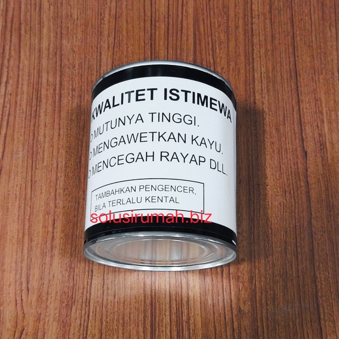 CAT TEER TER KAYU pelindung RAYAP 800g oles kaleng anti VERNIS wood  pelapis pelindung kayu cat wood protection hitam ukuran besar