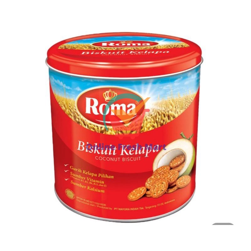 

(hanya instant) Roma Biskuit Kelapa 345 g kue kaleng lebaran - Online Fresh Mart Denpasar