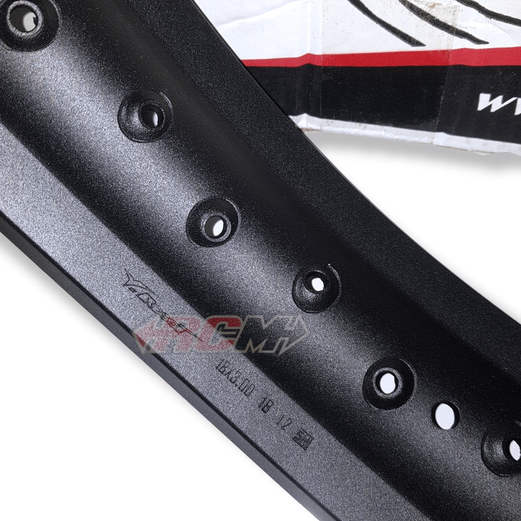 HARGA PERBIJI VELG VELK VELEG PELEK PELEG RING RIM 18 - 160 185 215 300 18X160 18X185 18X215 18X300 BLACK HITAM 36 HOLE W SHAPE ORI ORIGINAL VROSSI ROSSI ASLI