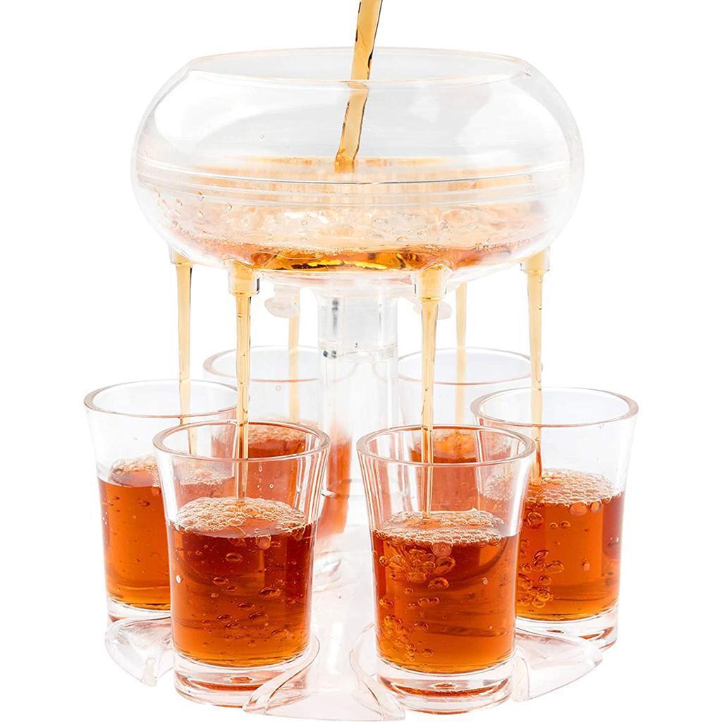 Tempat Dispenser Gelas 6tembak Minuman Keras Home Bar Aksesoris Minuman Anggur Game